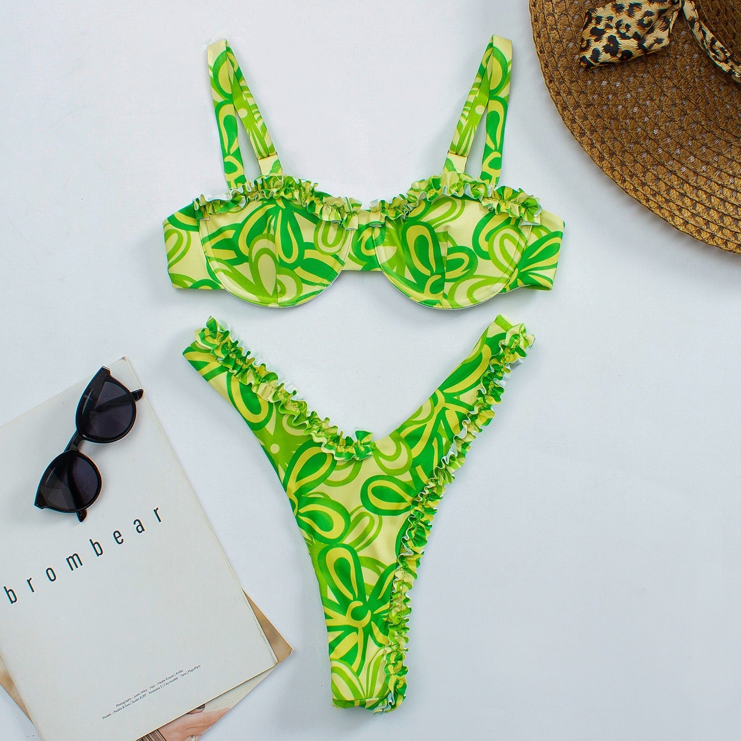 Bikini Women Digital Printing Lace Small Clear Swimsuit Women Swimsuit Bella Mia
